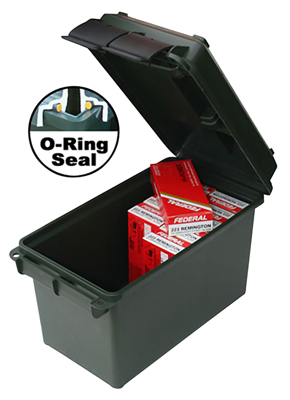 MTM Case-Gard AC50C40 Black Polypropylene 50 Caliber Rifle Ammo Storage Can