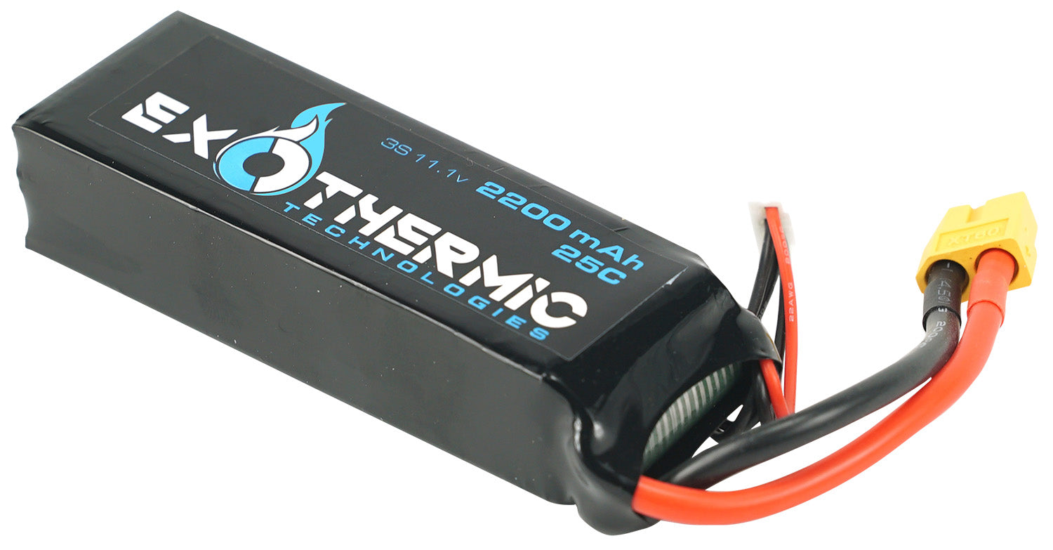 Exothermic Technologies BATTERY2200 Replacement 11.1 Volt Lithium Polymer Battery Black