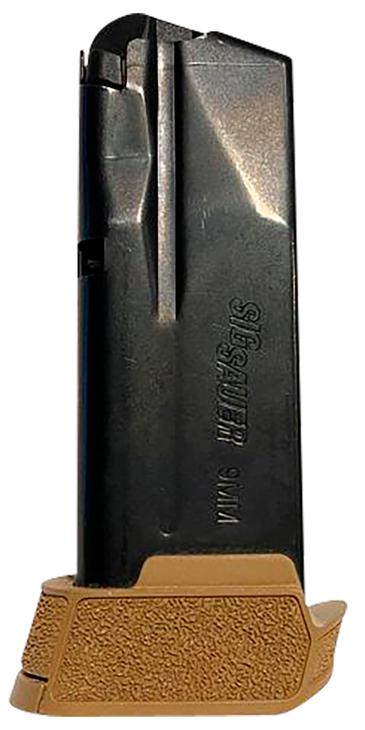Sig Sauer P365/P365XL/P365X 12rd 9mm Luger Extended Magazine Coyote Brown Steel MAG365912COY
