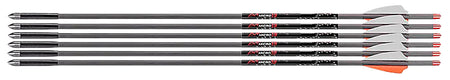 Axe Crossbows AX440 .166 Micro-Diameter Crossbow Bolts Gray/Orange/White 19" 6 Pack
