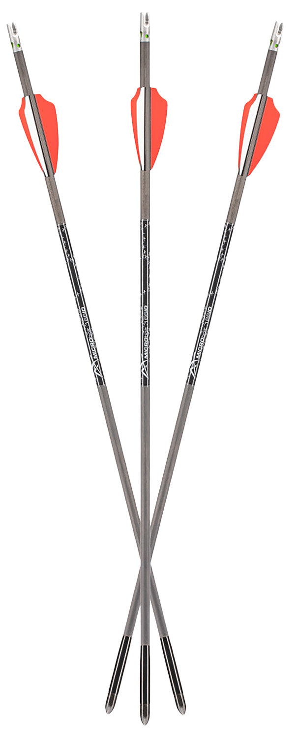 Axe Crossbows Axe 440 .166 Micro-Diameter Bolts with Lit Nocks Gray/Orange/White 19" 3-Pack