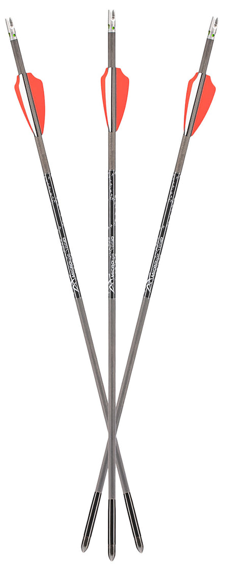 Axe Crossbows Axe 440 .166 Micro-Diameter Bolts with Lit Nocks Gray/Orange/White 19" 3-Pack