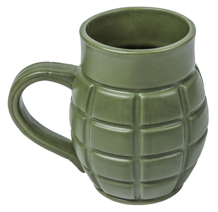 Caliber Gourmet CBGM1043 Grenade Mug Green Ceramic - Novelty Party Gift