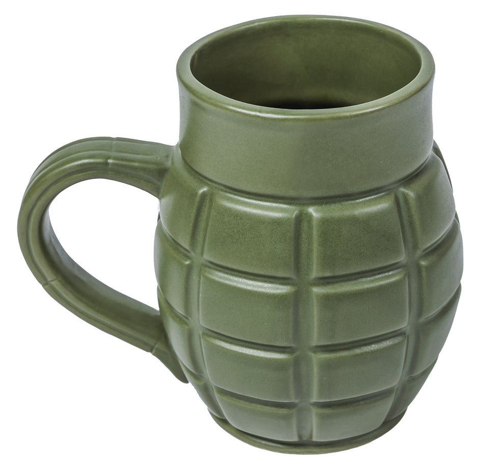 Caliber Gourmet CBGM1043 Grenade Mug Green Ceramic - Novelty Party Gift