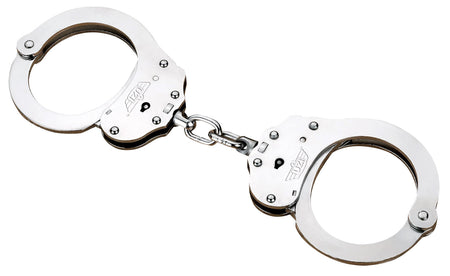 Uzi UZIHCEUSCNIJ NIJ Silver Steel Handcuffs 22 Locking Positions
