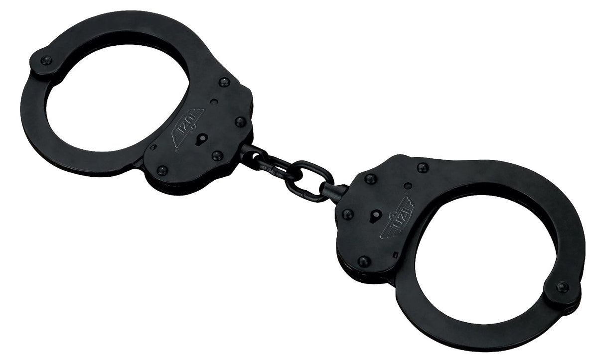 Uzi UZIHCEUBCNIJ NIJ Black Steel Handcuffs 22 Locking Positions
