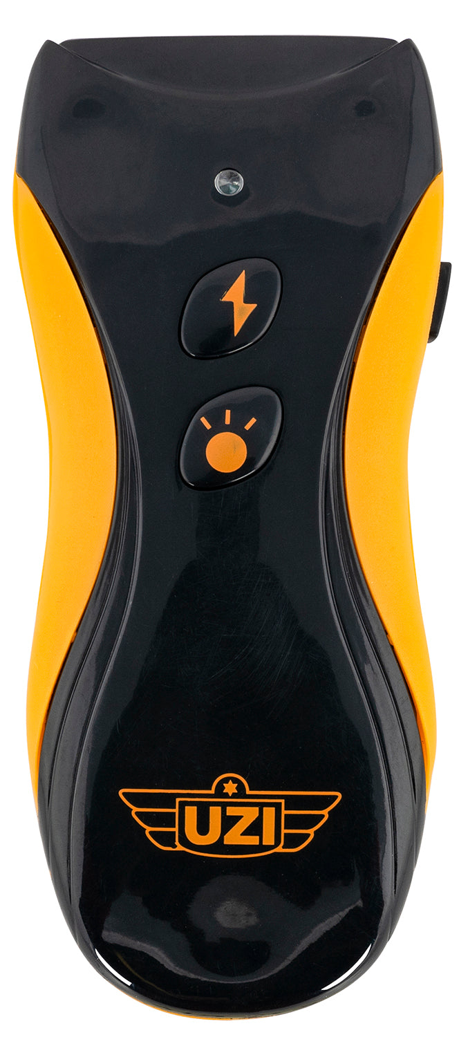 Uzi Accessories Yellow Jacket Stun Gun with Flashlight Black Yellow 130 Lumen