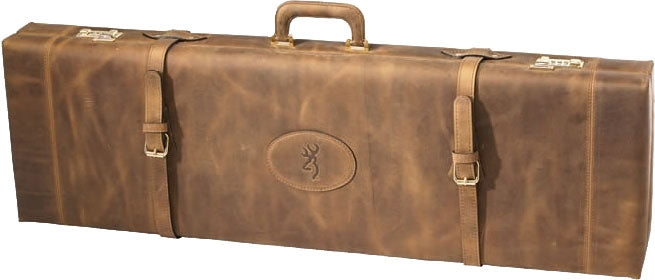Browning Distressed Leather Luggage Case O/U Shotgun 34" Barrel