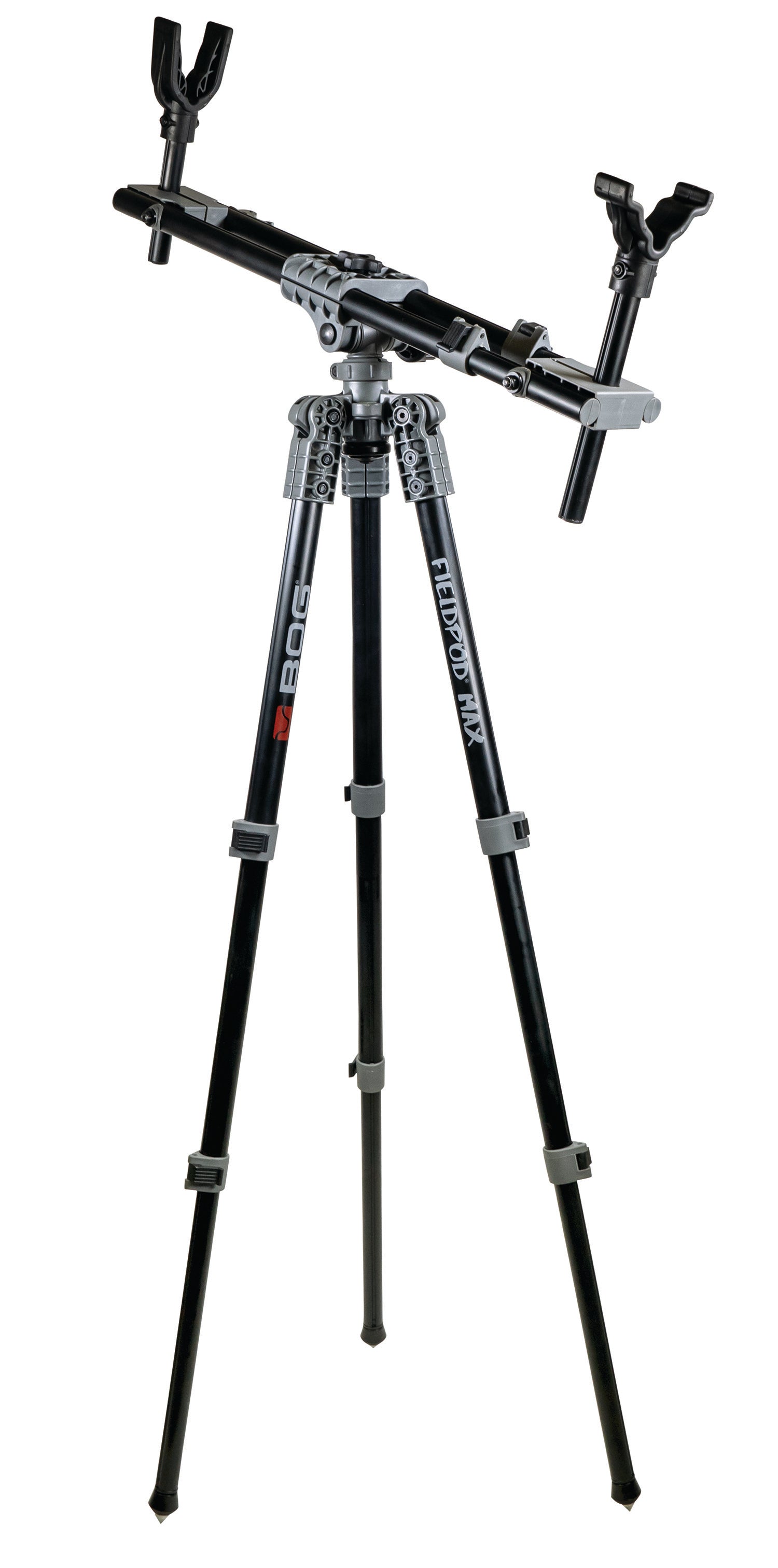 Bog-Pod Fieldpod Max Shooting Tripod Black Finish Spike Feet Independent Leg Adjustment 20"-48"