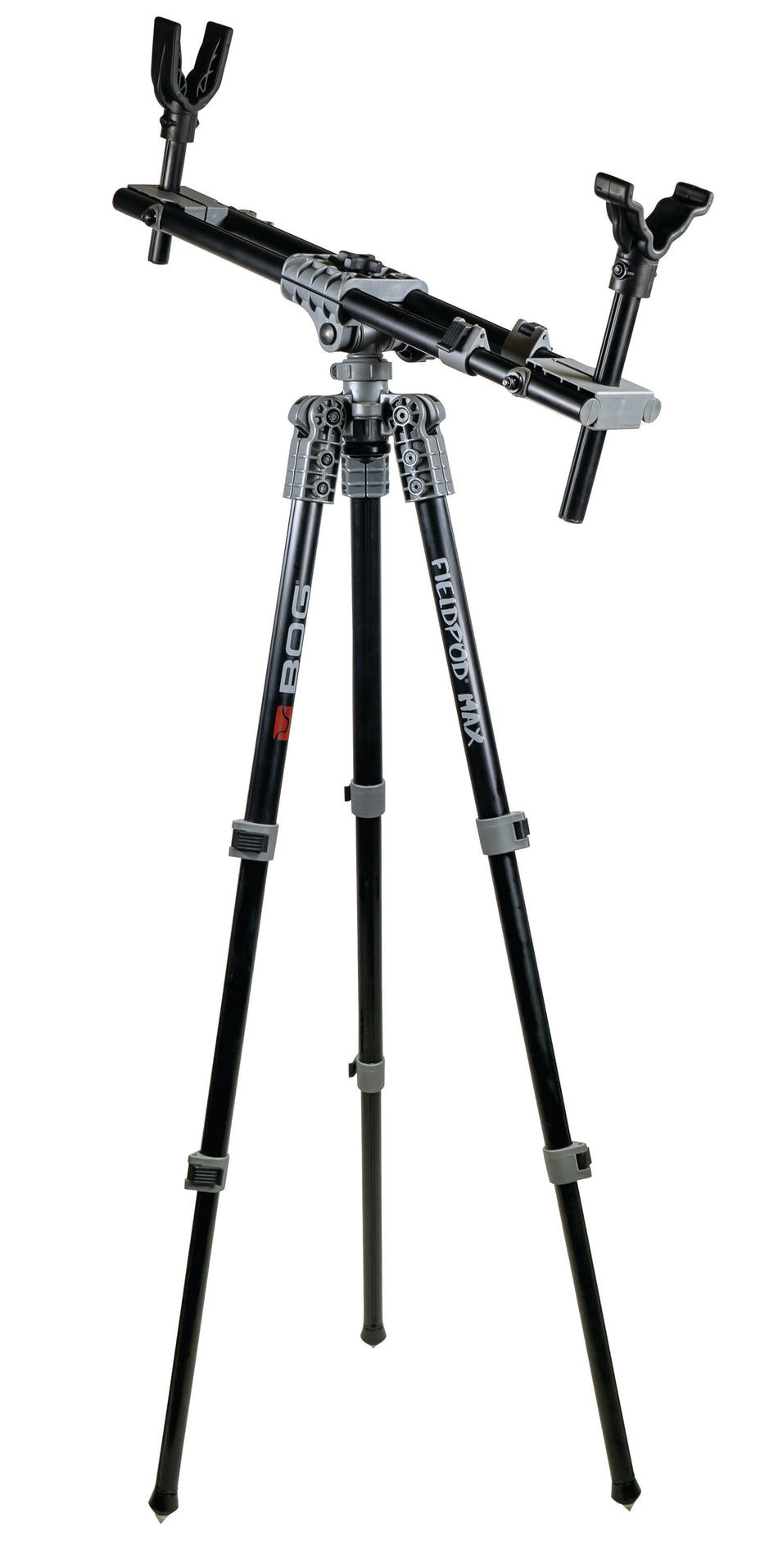 Bog-Pod Fieldpod Max Shooting Tripod Black Finish Spike Feet Independent Leg Adjustment 20"-48"
