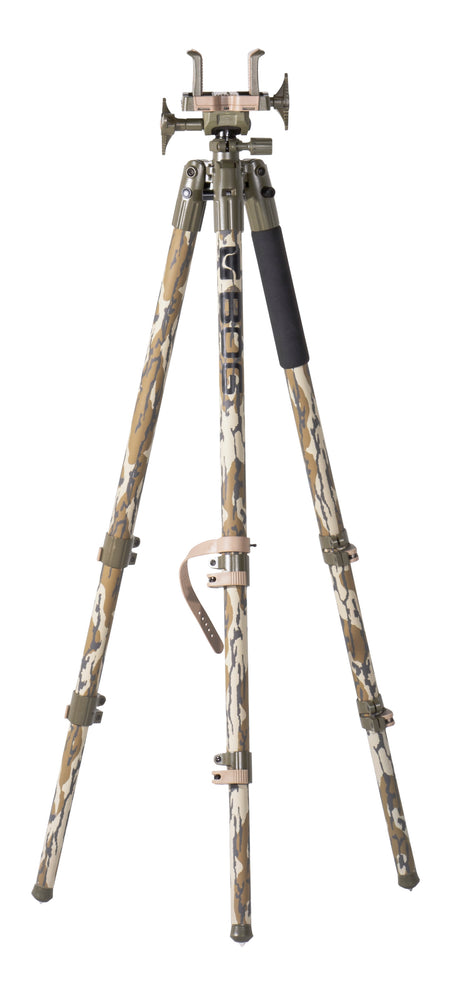 Bog-Pod 1164398 DeathGrip Aluminum Tripod in Mossy Oak Bottomland 7"-59"