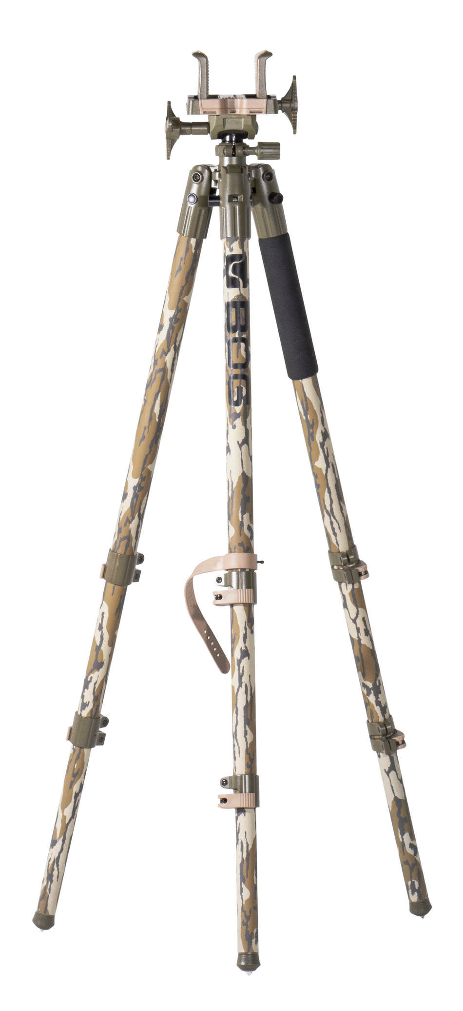 Bog-Pod 1164398 DeathGrip Aluminum Tripod in Mossy Oak Bottomland 7"-59"