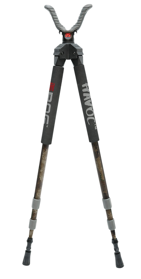Bog-Pod 1100484 Havoc Aluminum Bipod Veil Alpine Green 21"-50" Vertical Adjustment