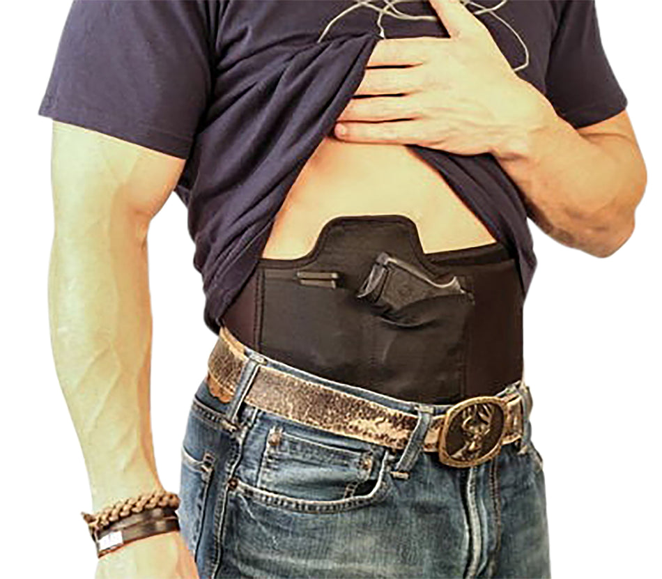 Caldwell 1092405 Tac Ops XL Belly Band Holster Brown Moisture Wicking