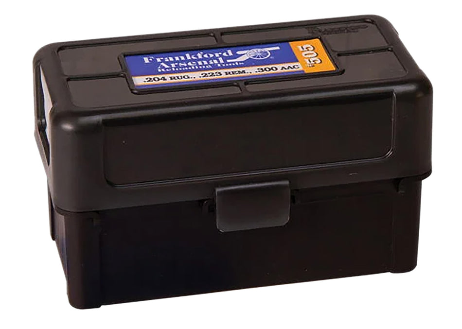 Frankford Arsenal 1083786 Ammo Storage Box 17/204/223Cal Black 50-Round