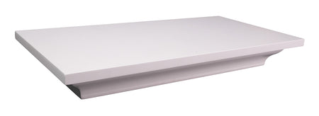 Lockdown 1117247 White Wood Hidden Compartment Shelf Magnetic Latch 2 Handguns