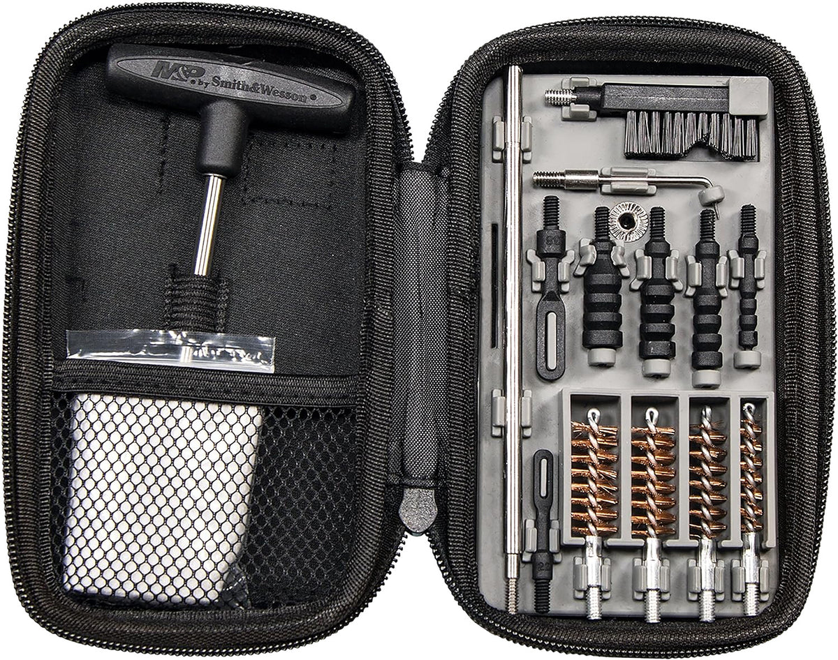 M&P Accessories 110176 Multi-Caliber Handgun Cleaning Kit .22-.45 Compact