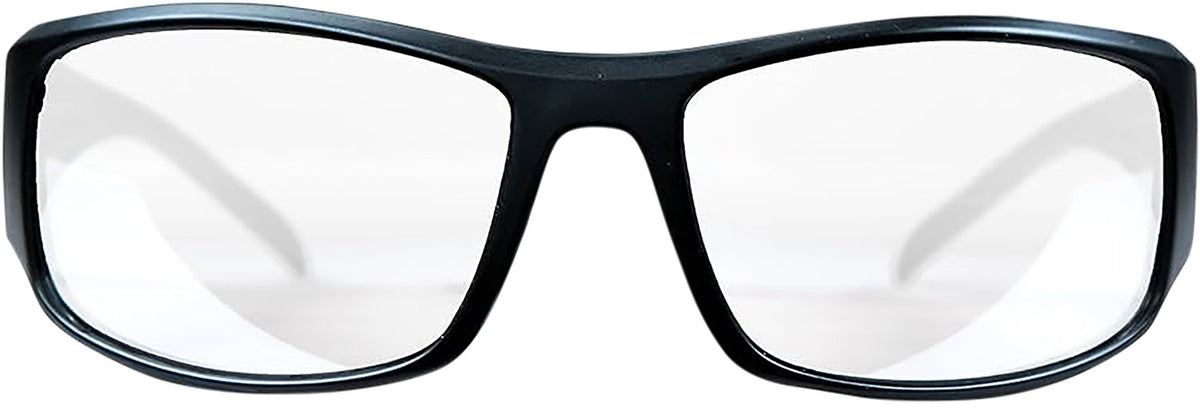M&P 110168 Thunderbolt Full Size Shooting Glasses Clear Mirror Lens Black Frame with Case
