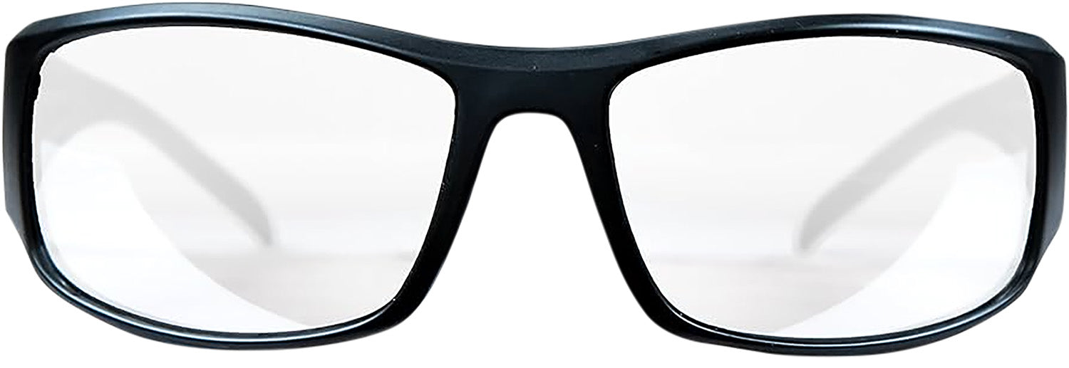 M&P 110168 Thunderbolt Full Size Shooting Glasses Clear Mirror Lens Black Frame with Case