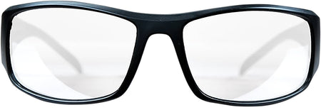 M&P 110168 Thunderbolt Full Size Shooting Glasses Clear Mirror Lens Black Frame with Case