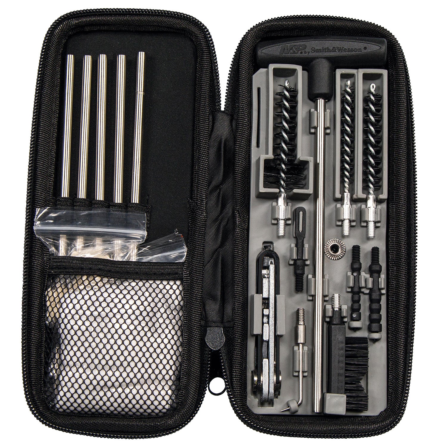 M&P Accessories 1084758 Portable Rifle Cleaning Kit .22/.30 Cal Zippered Case