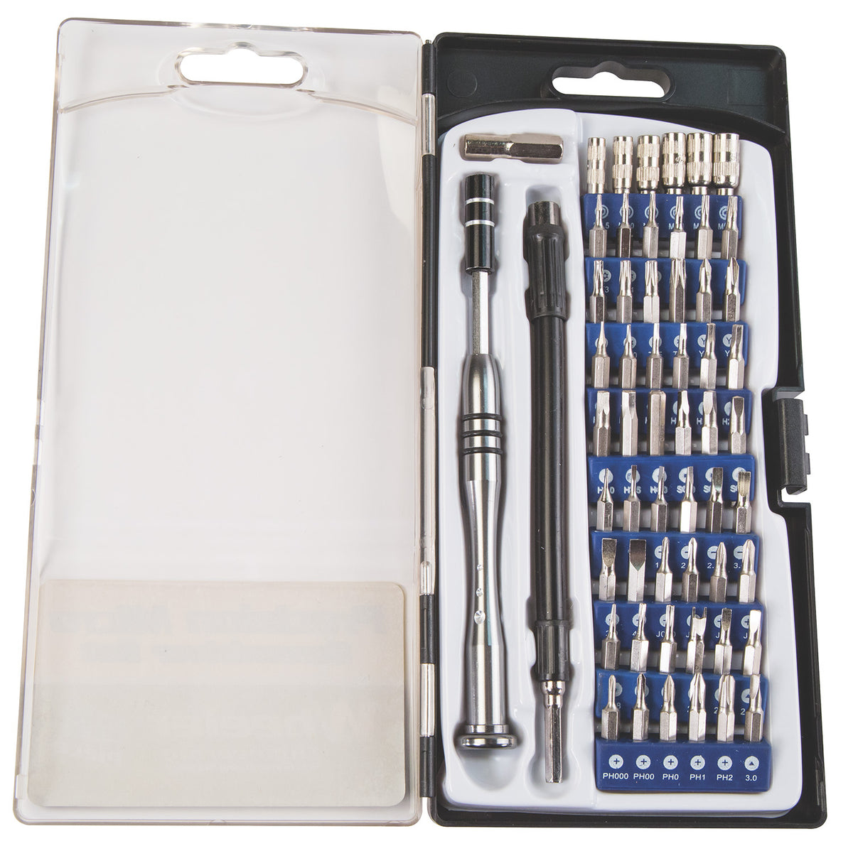 Wheeler Precision Micro Screwdriver Set, 58 Pieces, Chrome Steel with Carry Case