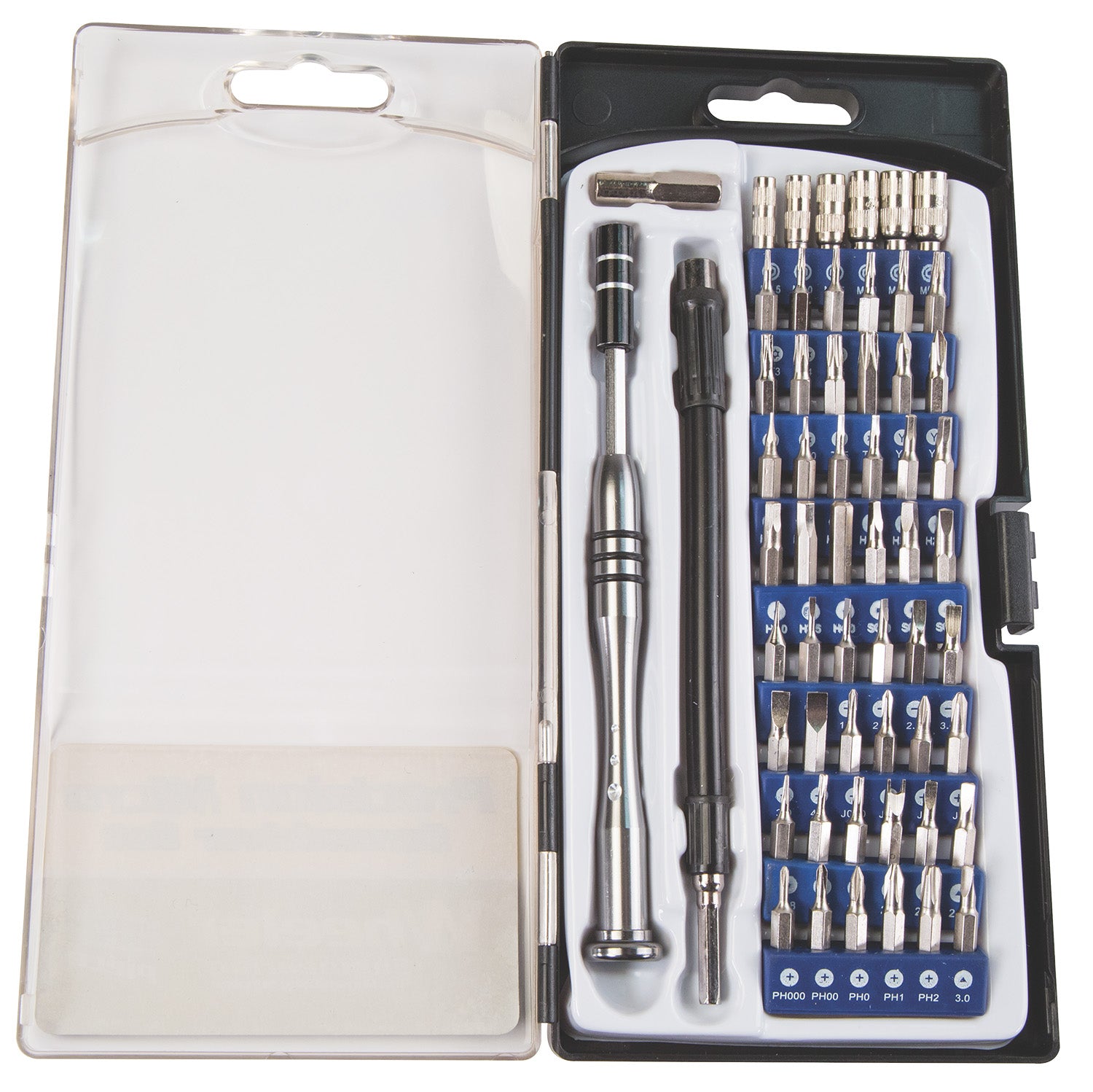 Wheeler Precision Micro Screwdriver Set, 58 Pieces, Chrome Steel with Carry Case