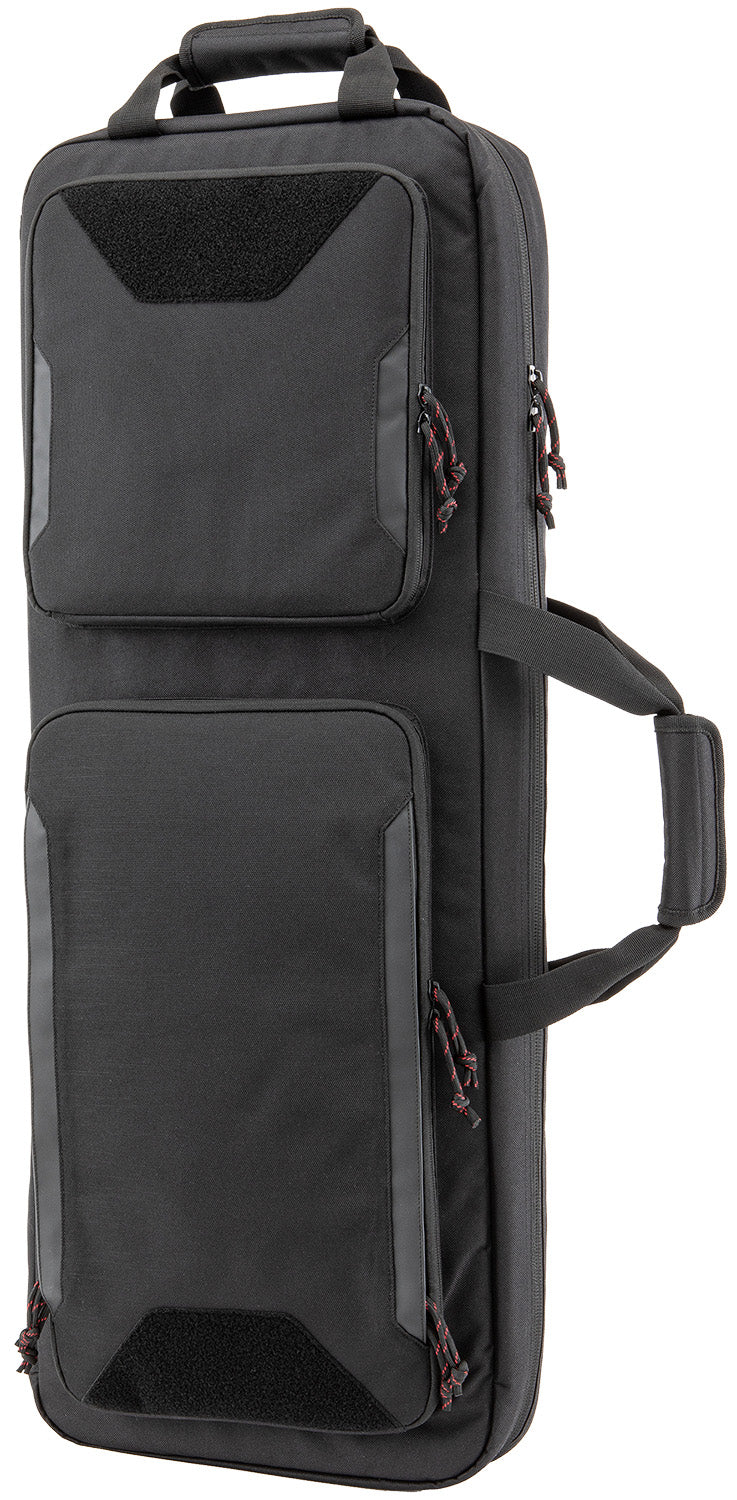 Tac Six Ghost 34 Vertical Tactical Case Black 600D Polyester with Backpack Straps