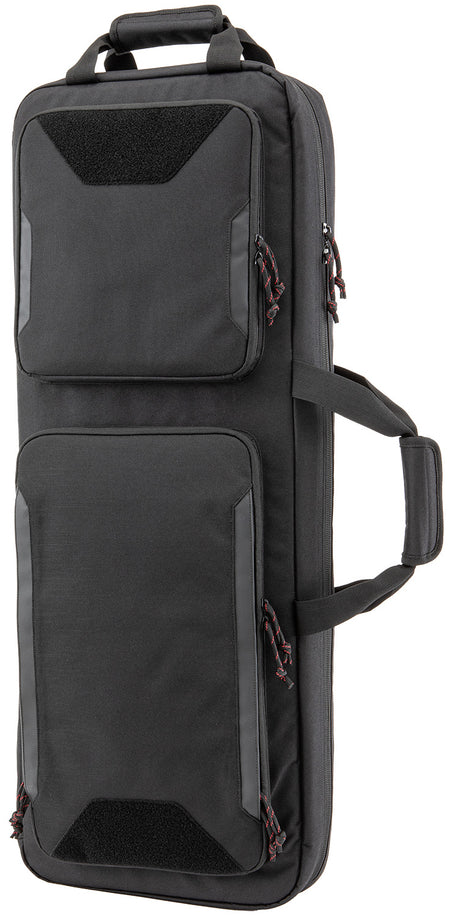 Tac Six Ghost 34 Vertical Tactical Case Black 600D Polyester with Backpack Straps
