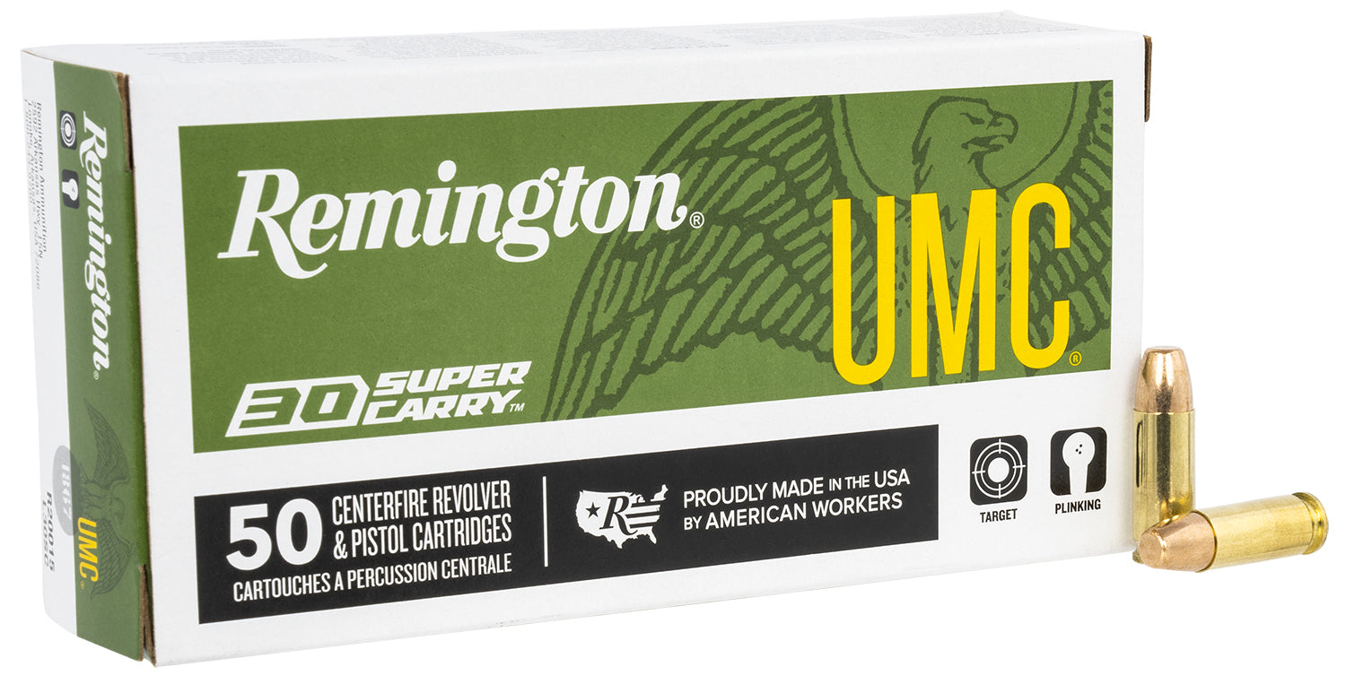 Remington .30 Super Carry R20015 UMC Full Metal Jacket FMJ 100 Grain