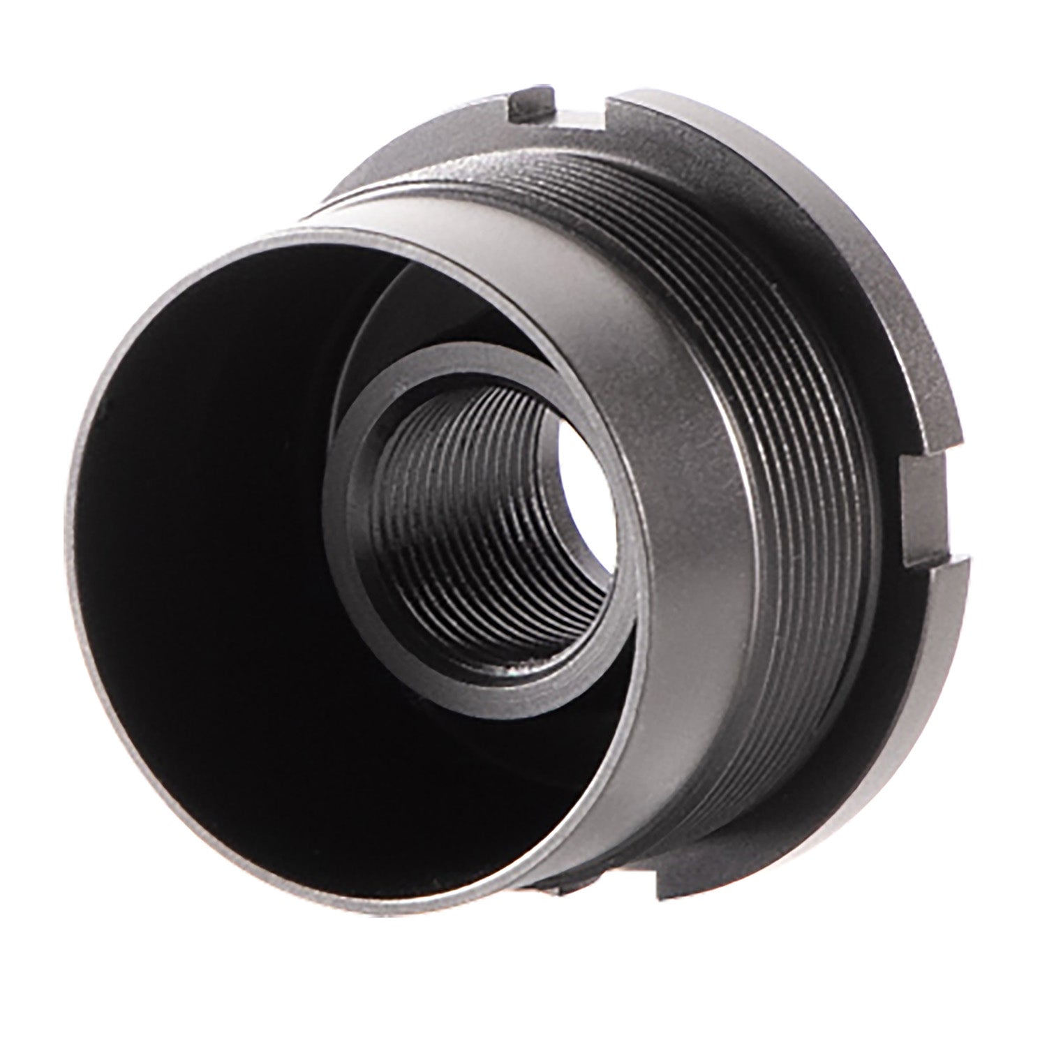 Dead Air DA410 1/2-28 tpi Fixed Mount for Ghost Wolfman Wolf-9SD Suppressors Black Cerakote