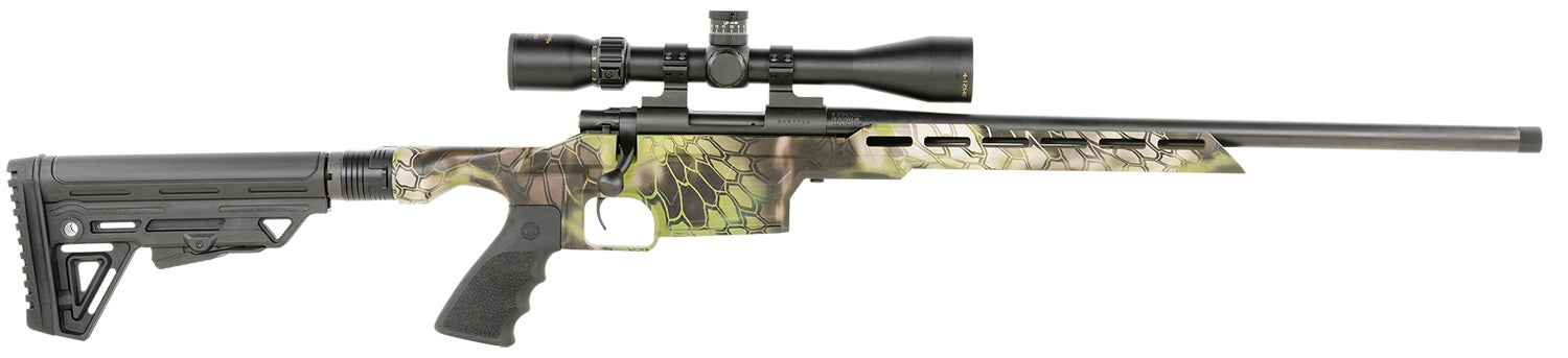 Howa HMXL65GKAC M1500 Mini Excel Lite 6.5 Grendel 5+1 20" Black Heavy Barrel, Kryptek Altitude Aluminum Receiver, Black Synthetic Adj Luth-AR Stock, Black Polymer Grip, Game Pro 4-12x40mm, Right Hand