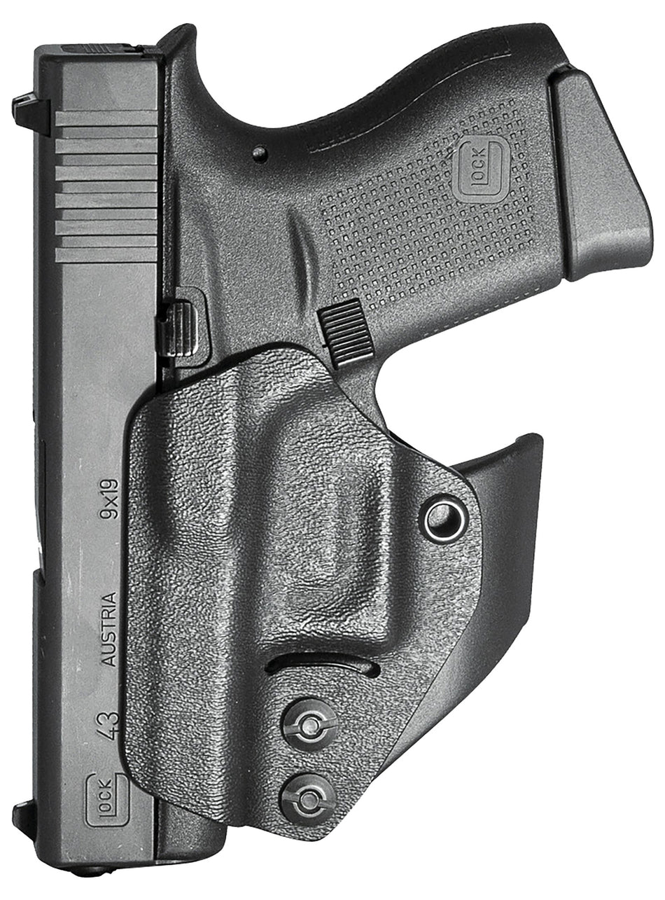 Mission First Tactical Minimalist Ambidextrous IWB Holster Black Polymer for Glock 42/43/43X/48