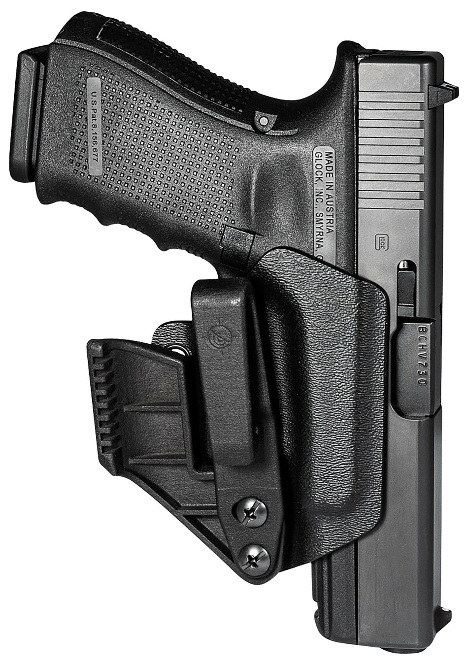 Mission First Tactical Minimalist Ambidextrous IWB Holster Black Polymer for Glock 19/22/26/33