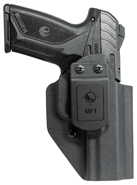MFT HRUSEC9AIWBABL Appendix Holster IWB OWB Black Polymer Belt Clip for Ruger Security-9 Ambidextrous