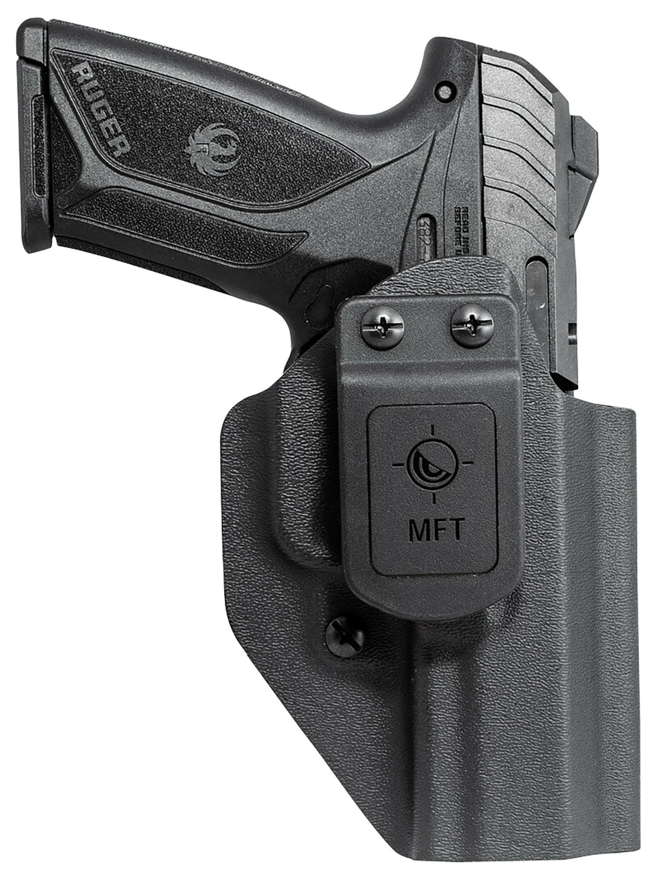 MFT HRUSEC9AIWBABL Appendix Holster IWB OWB Black Polymer Belt Clip for Ruger Security-9 Ambidextrous