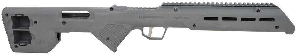 Desert Tech TRK22GRY Trek-22 Fixed Bullpup Stock Gray Polymer for Ruger 10/22 26.75" Overall Length