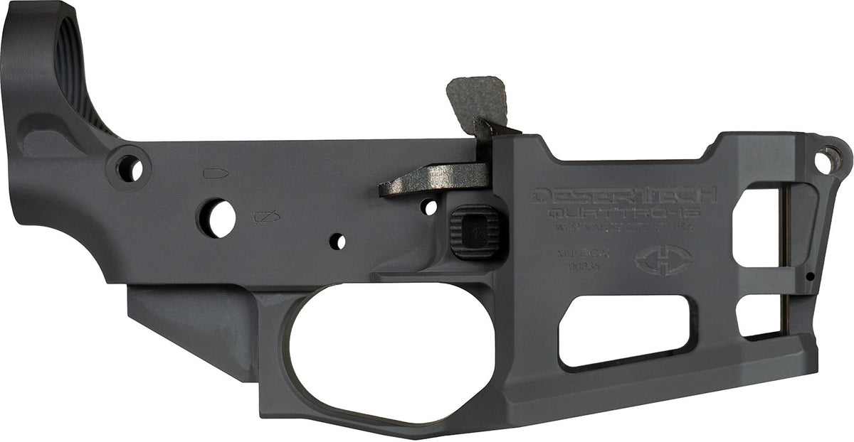 Desert Tech Quattro-15 Multi-Caliber AR-15 Rifle System with Quad53 Magazine - Black