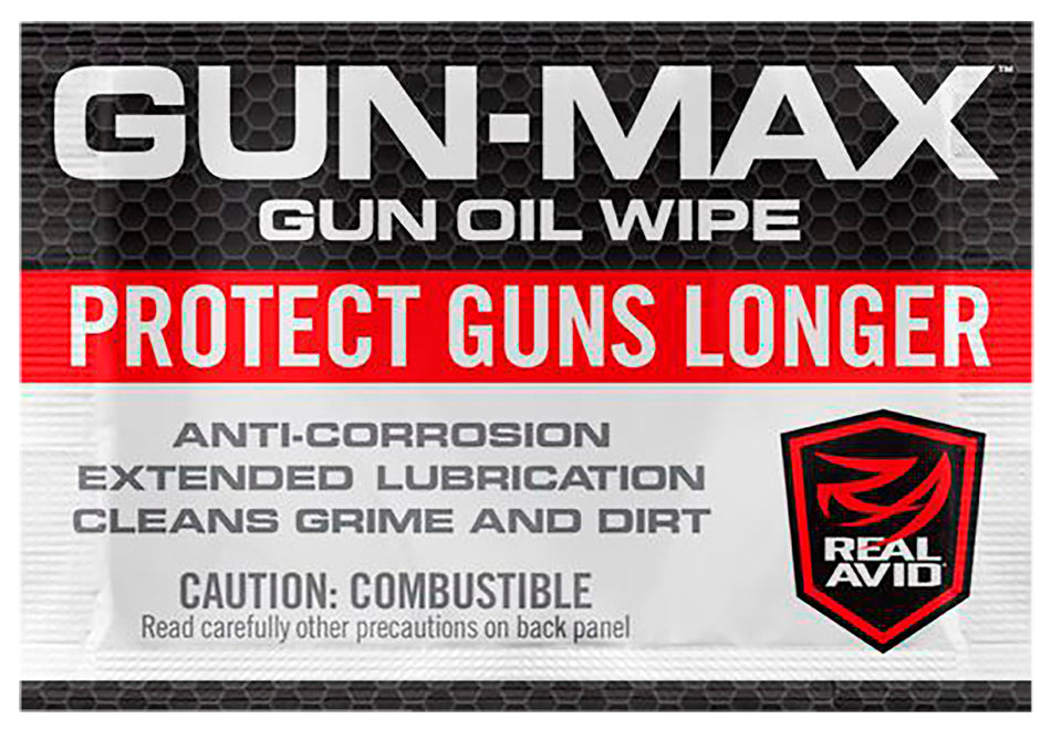 Real Avid AVGMW25 Gun-Max Corrosion Protection Gun Oil Wipes 25 Pack