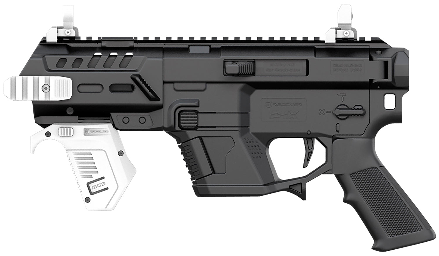 Recover Tactical PIXPB01 P-IX AR-Style Glock Conversion Platform Black Polymer