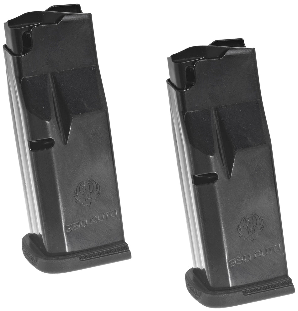 Ruger 90735 LCP Max .380 ACP 10-Round Blued Steel Magazines - 2 Per Pack