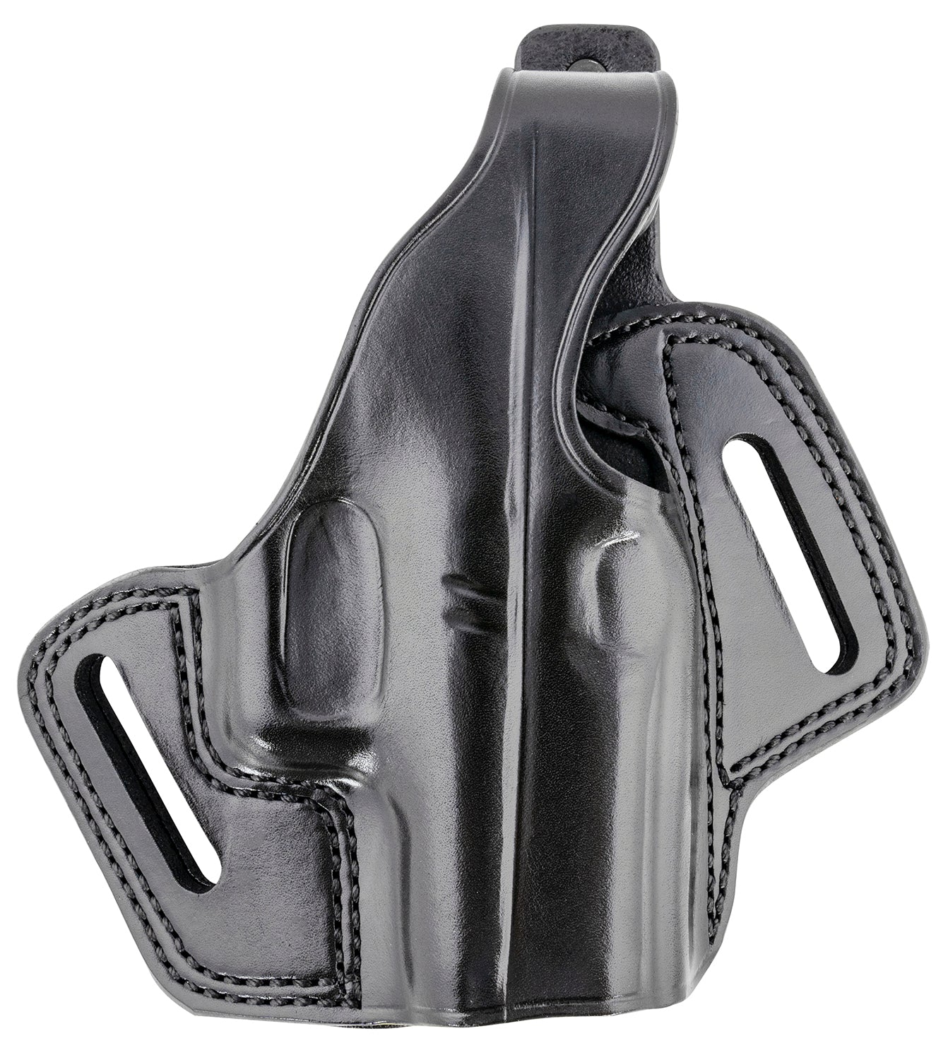 Galco Fletch FL800RB OWB Black Leather Belt Slide Compatible with Glock 43/43X / Springfield Hellcat Right Hand