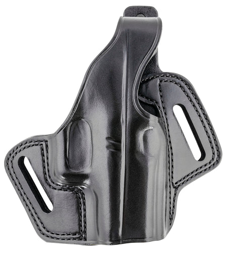 Galco Fletch FL800RB OWB Black Leather Belt Slide Compatible with Glock 43/43X / Springfield Hellcat Right Hand