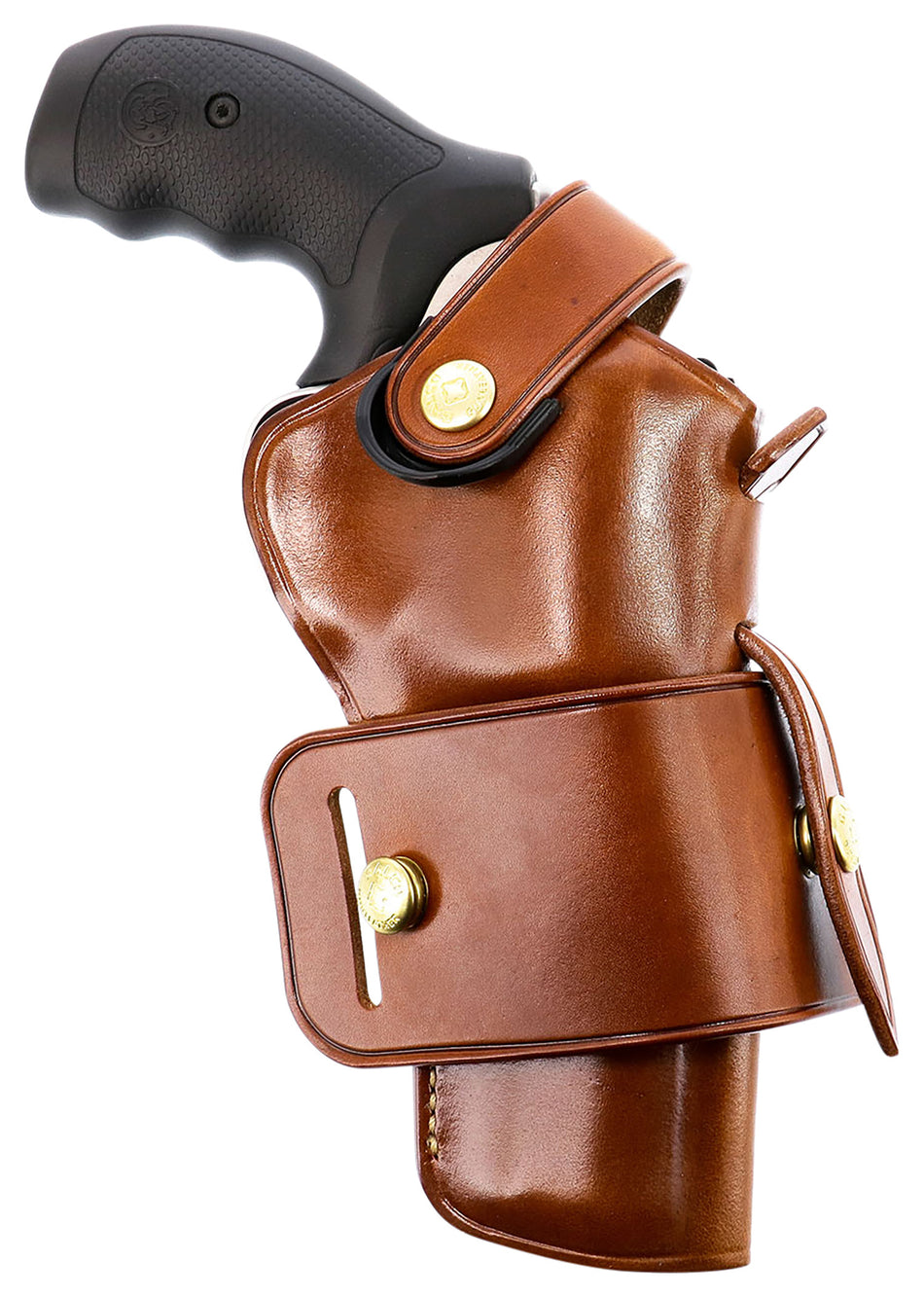 Galco WheelGunner 2.0 WG2104 OWB Tan Leather Ambidextrous Holster for S&W L Frame and Ruger Security-Six 4" Barrel