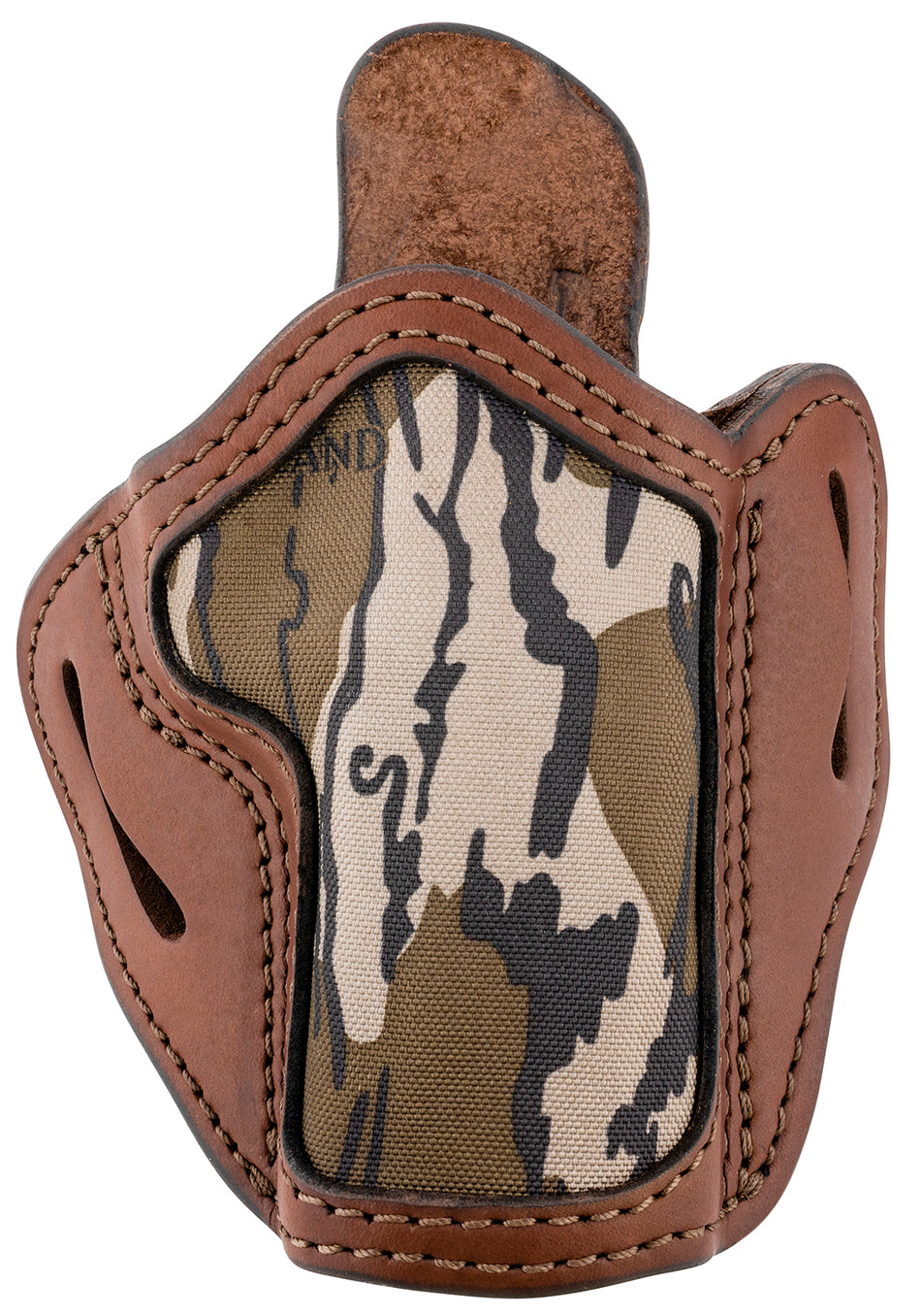 1791 Gunleather MOBH24BRWR Optic Ready OWB 2.4 Brown/Mossy Oak Leather Belt Slide - Sig P320/XD-M