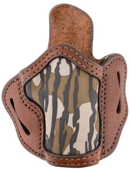 1791 Gunleather MOBH24SBRWR Optic Ready OWB Size 2.4S Brown/Mossy Oak Leather Belt Slide - FN 509/VP9SK RH