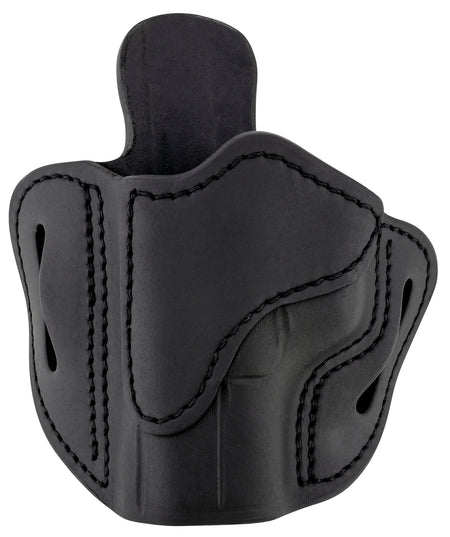 1791 Gunleather ORBH21SBLL Optic Ready OWB Size 2.1 Stealth Black Leather Belt Slide - Glock 17/XD Left Hand