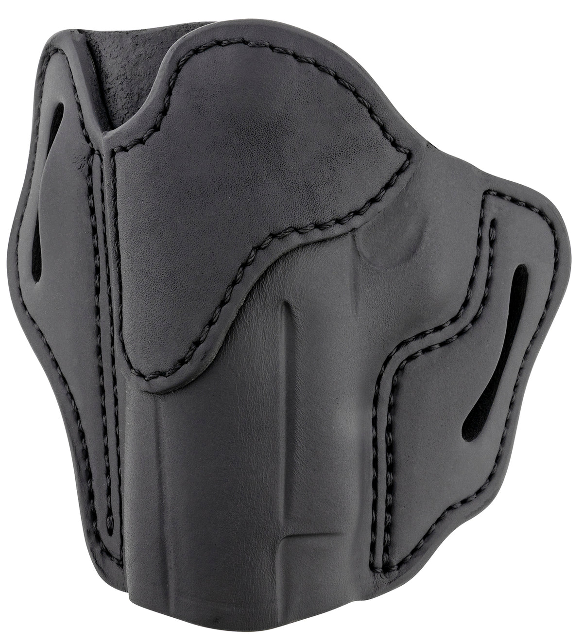 1791 Gunleather BH2.3 OWB Optic Ready Belt Slide Holster, Stealth Black Leather, Size 2.3, Left Hand - Glock 17/M&P Shield Compatible