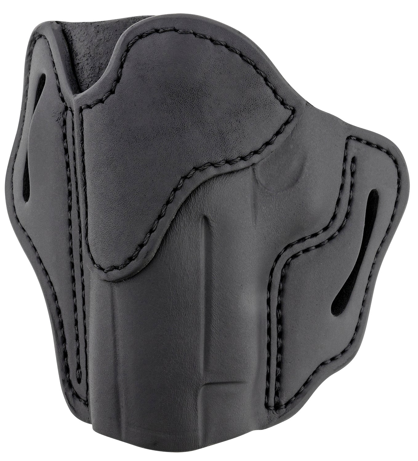 1791 Gunleather BH2.3 OWB Optic Ready Belt Slide Holster, Stealth Black Leather, Size 2.3, Left Hand - Glock 17/M&P Shield Compatible