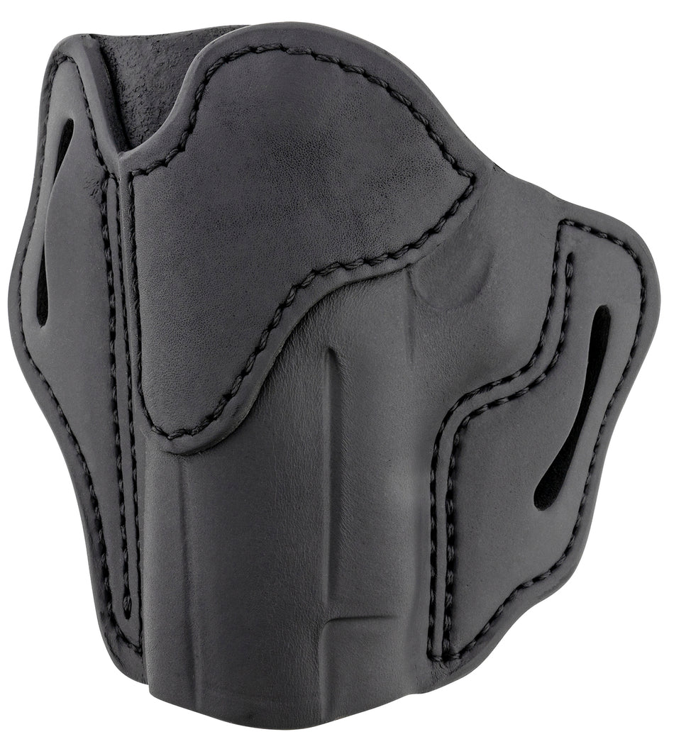 1791 Gunleather BH2.3 OWB Optic Ready Belt Slide Holster, Stealth Black Leather, Size 2.3, Left Hand - Glock 17/M&P Shield Compatible